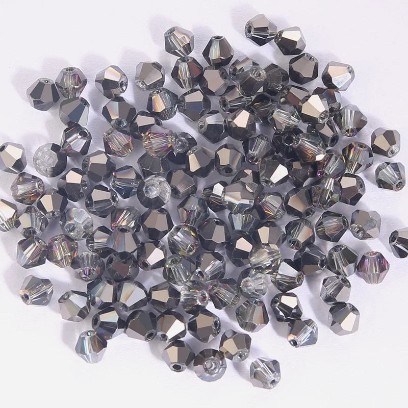 Glass Bicone Beads Faceted Crystal For Jewelry Making