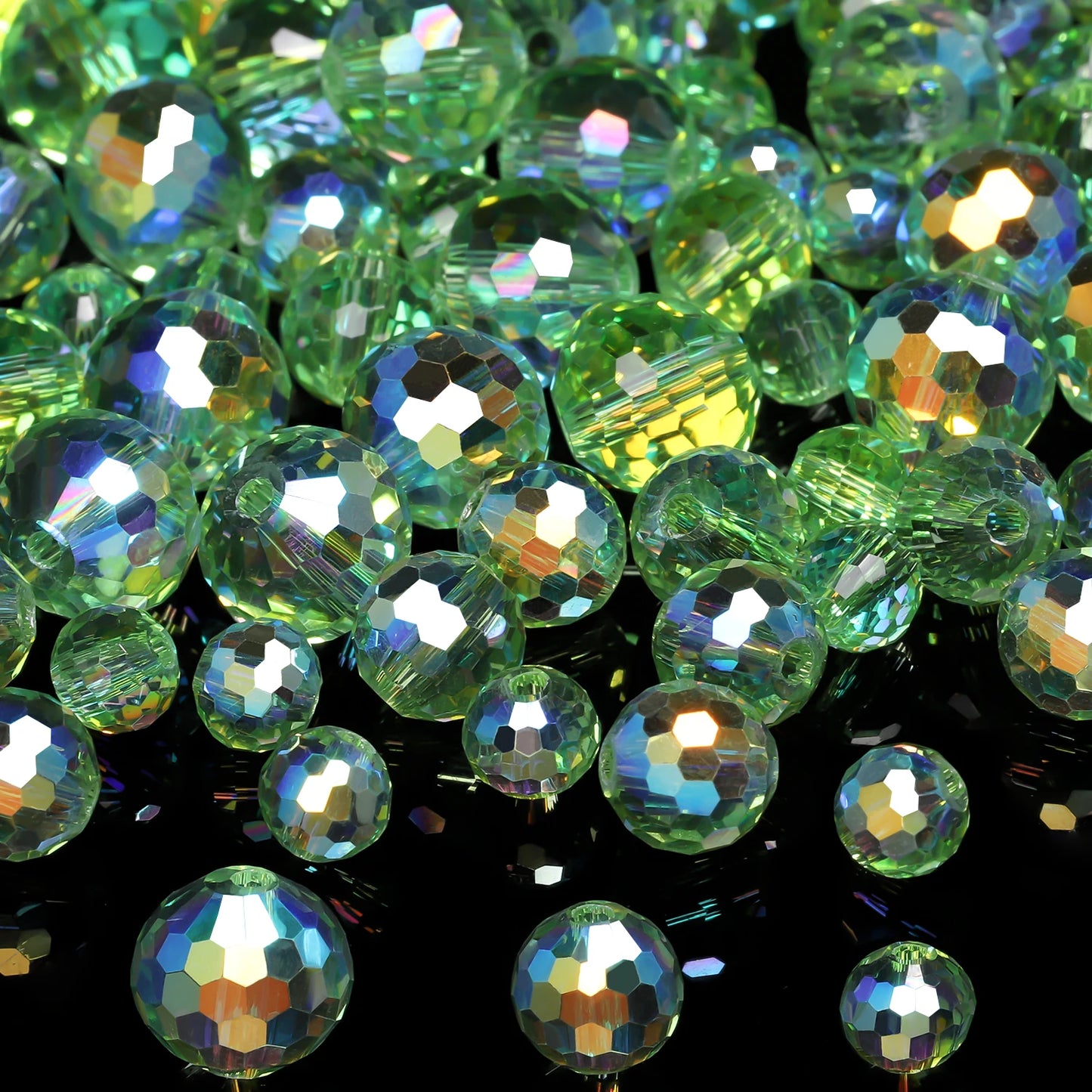 Austrian Crystal Glass Beads Faceted Round Beads For Jewelry Making