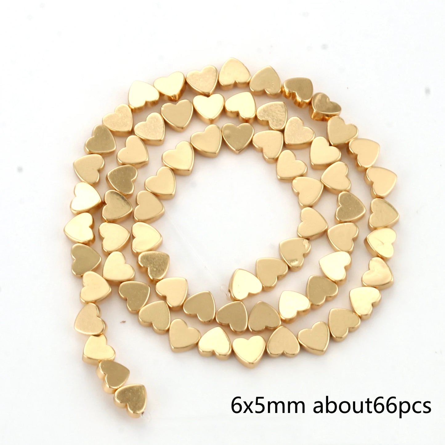 TANANTA Gold Plated Hematite Loose Spacer Beads for Jewelry Making