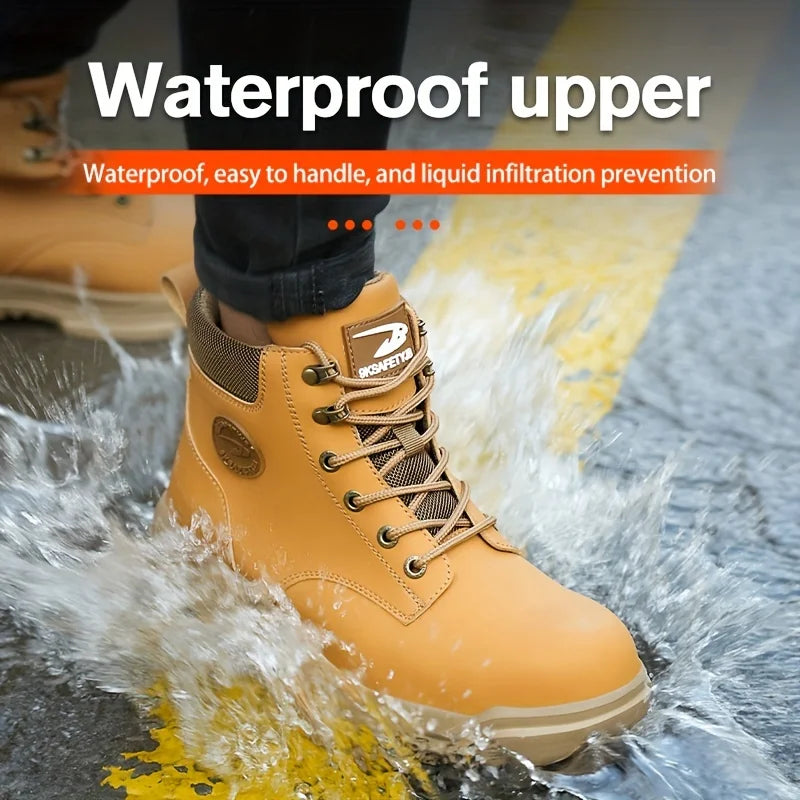 Mens Steel Toe Oil Resistant Slip Resistant Boots