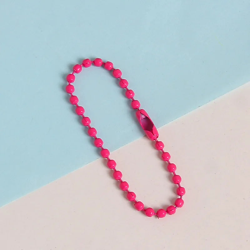 Metal Alloy Ball Bead Chains For Keychains And Jewelry Making