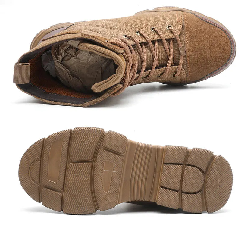 Steel Toe Work Boots For Men Safety Shoes