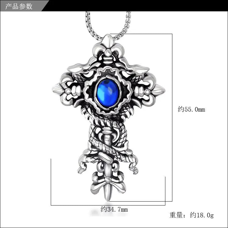 Necklace Cross Pendant Titanium Steel Jewelry