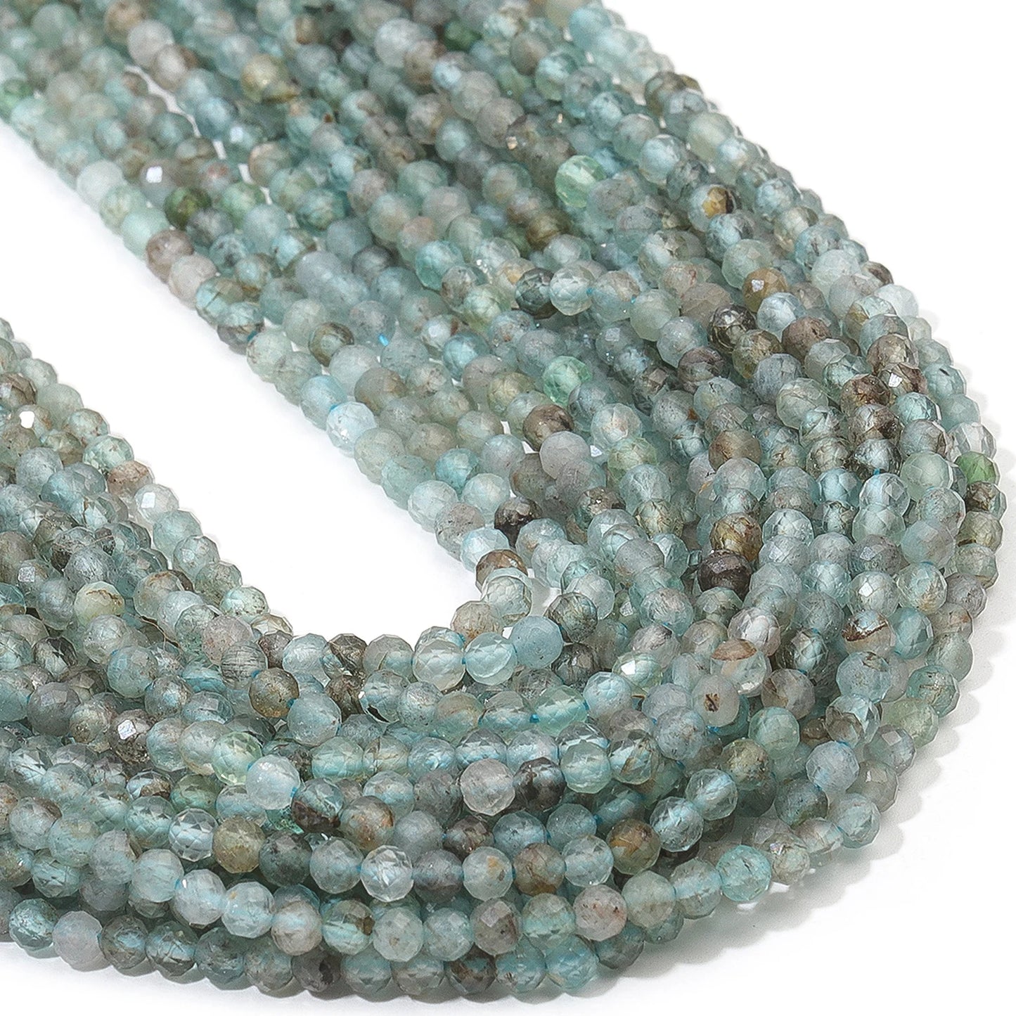 Faceted Tiny Beads Natural Aquamarine Lapis Lazuli Tourmaline Amethyst Beads