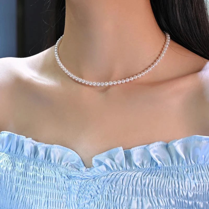 Choker Necklace Pearl