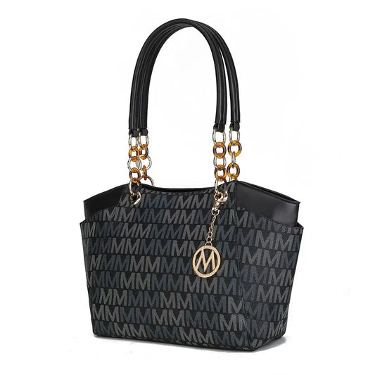 XMSJ Women's Vegan Leather Satchel Bag Top Handle Tote Purse