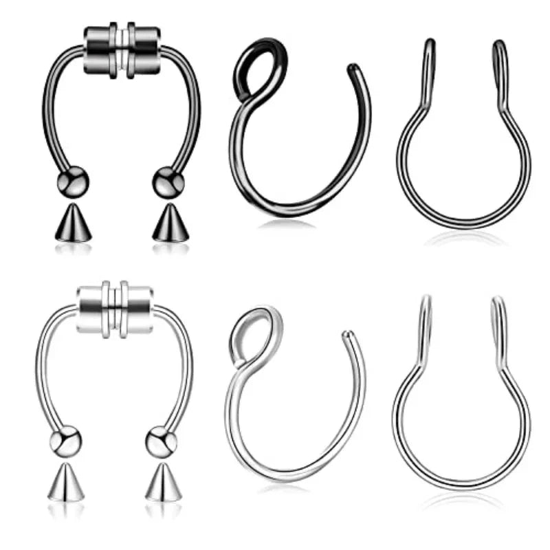 Nose Ring Septum Hoop Stainless Steel Horseshoe