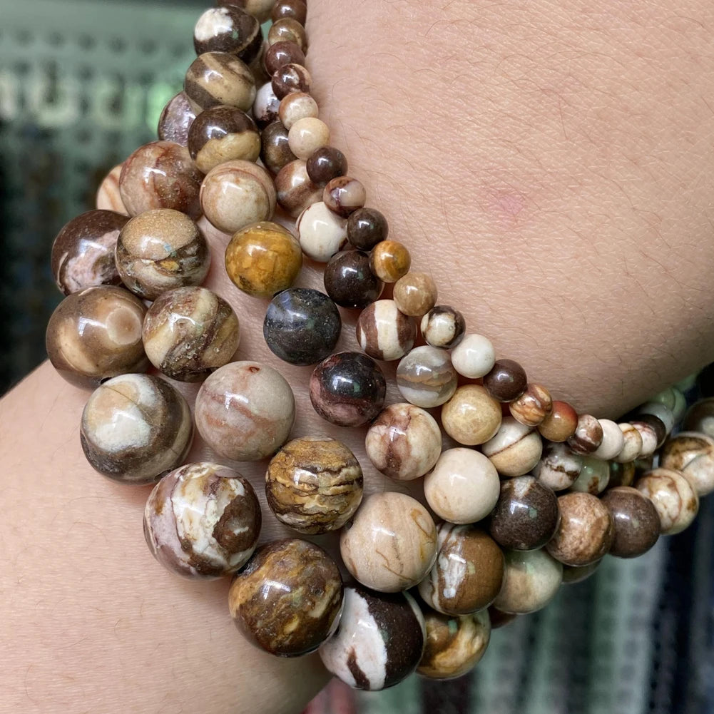 Australian Zebra Jasper Beads for Jewelry Making
