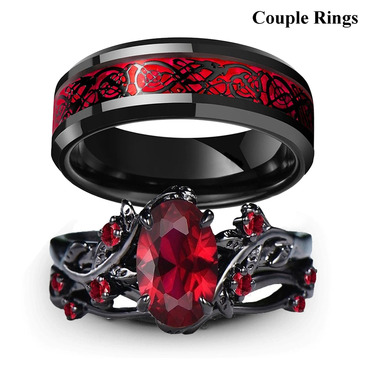 Rhinestones Stainless Steel  Celtic Dragon