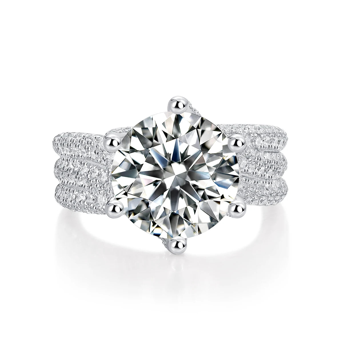 5ct Moissanite Ring 925 Sterling Silver