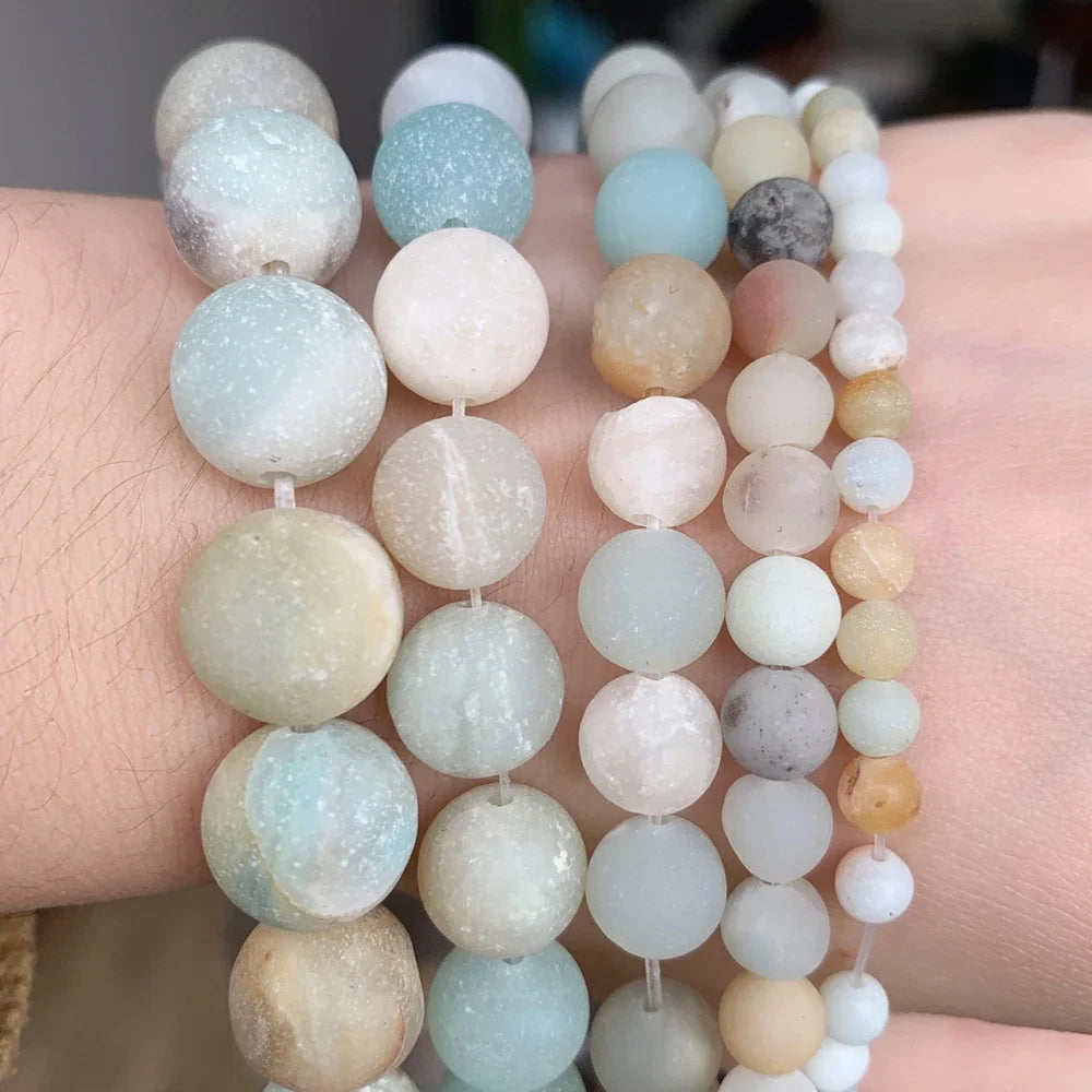 Natural Stone Round Beads Yooperlite Fire Sodalite Loose Spacer Beads