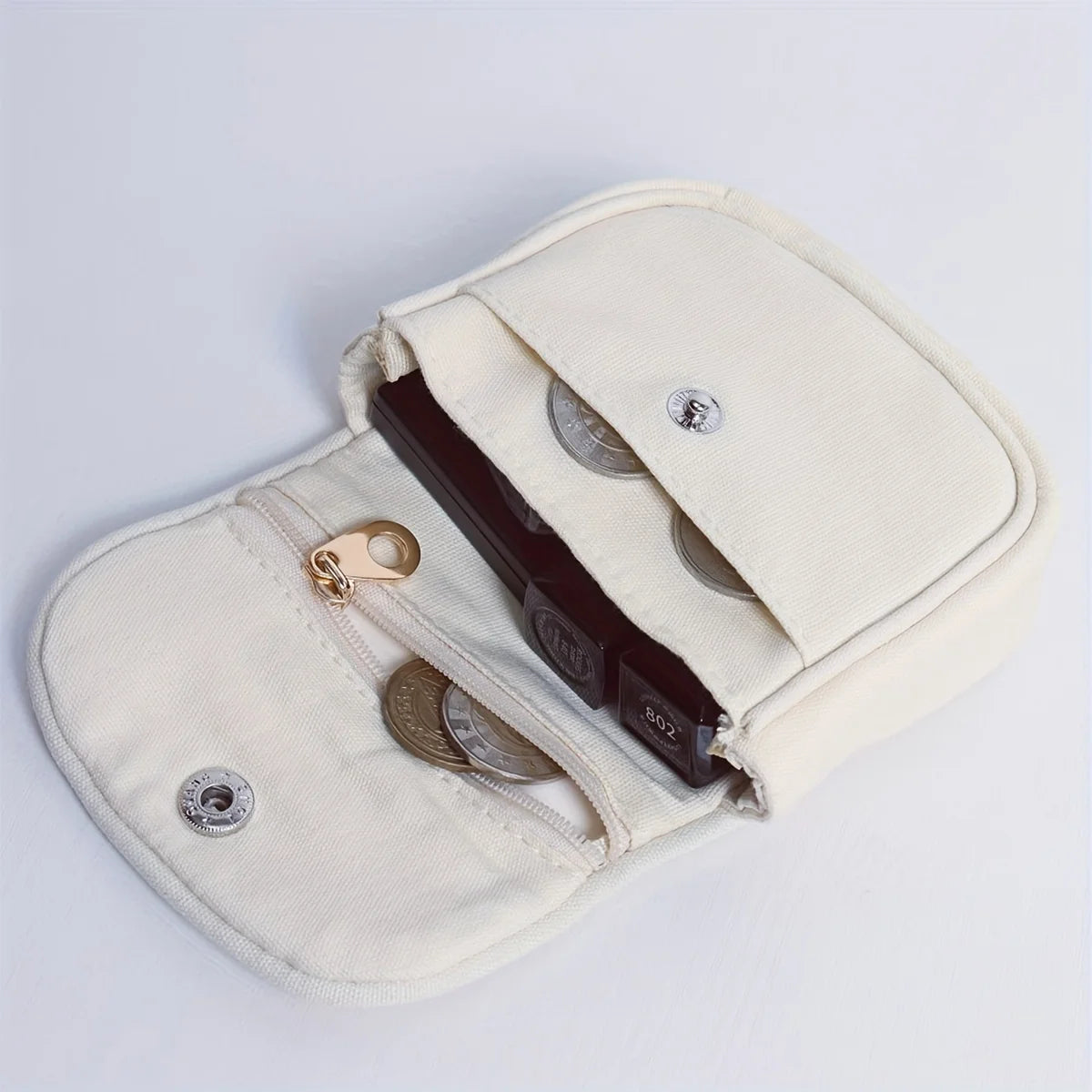 Canvas Coin Purse Wallet Card Holder Fashion Small Hanging Bag