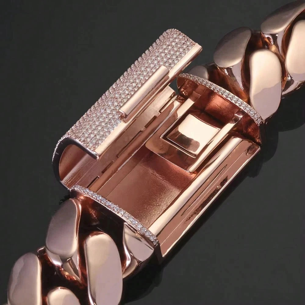 Necklace Iced CZ Box Clasp