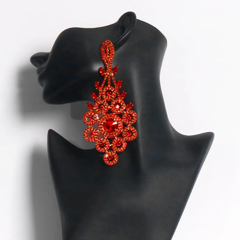 Earrings StoneFans Rhinestone Irregular Dangle