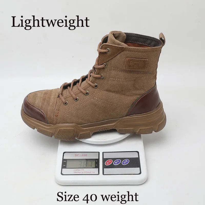 Steel Toe Work Boots For Men Safety Shoes