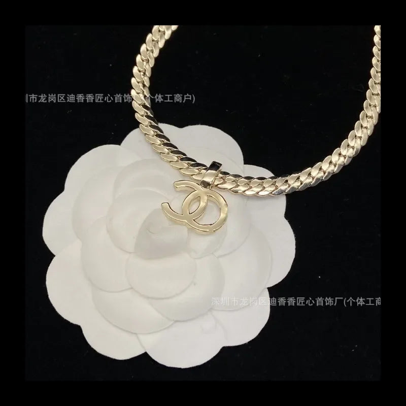 Necklace  Classic Short Snake Chain Diamond Zircon