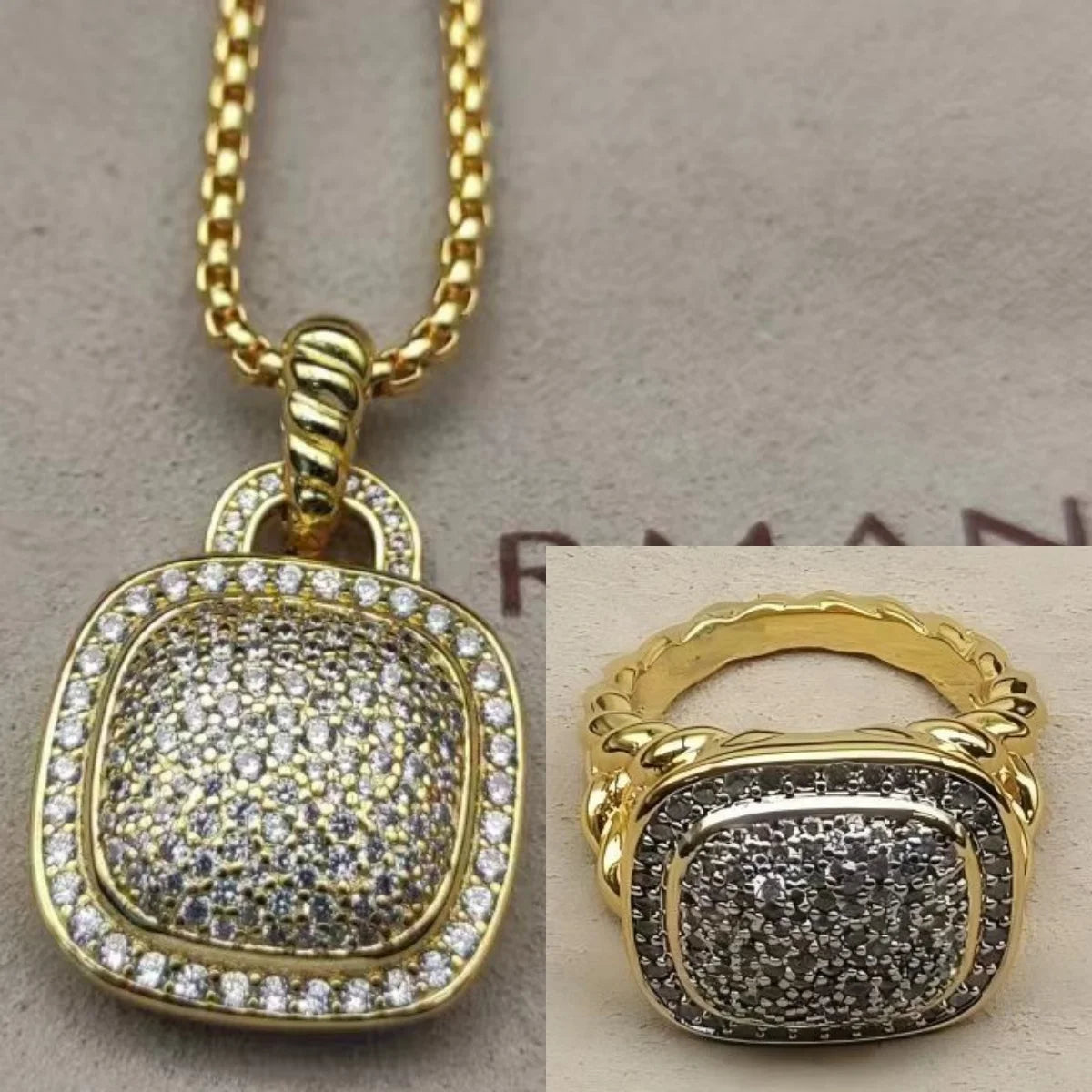 Necklace & Ring Diamon Set