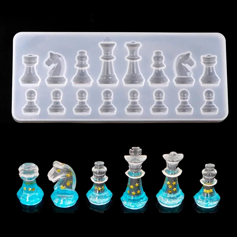 SILIKE LUFEI Chess Shape Silicone Mold Pendant For Jewelry Resin