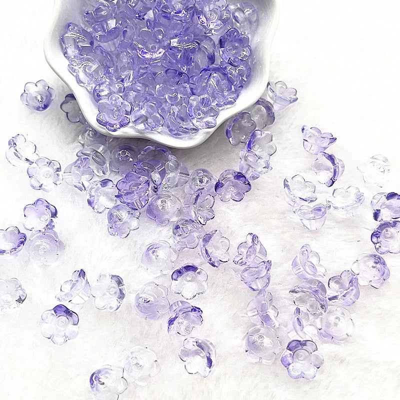 HWYCRRGT Glass Lampwork Beads Caps For Jewelry Making DIY Bracelets Hairpins