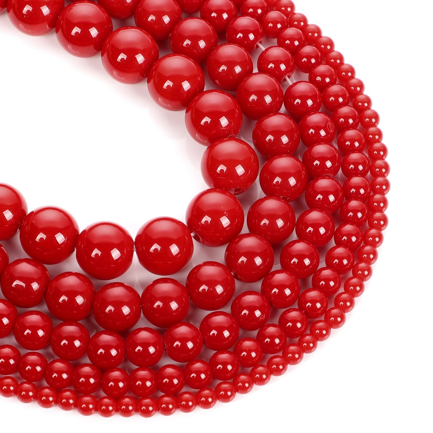 Glass Round Beads Set For Jewelry Making DIY Accessories
