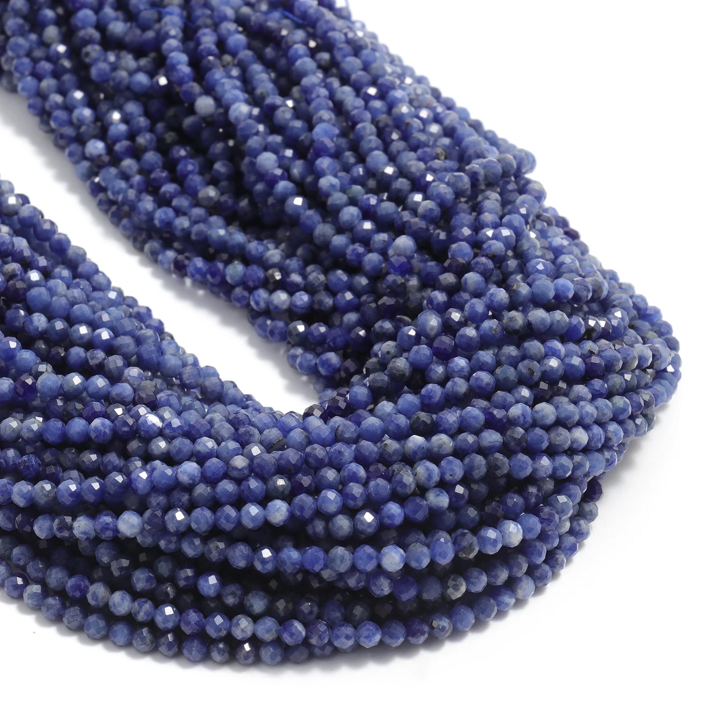 Faceted Tiny Beads Natural Aquamarine Lapis Lazuli Tourmaline Amethyst Beads