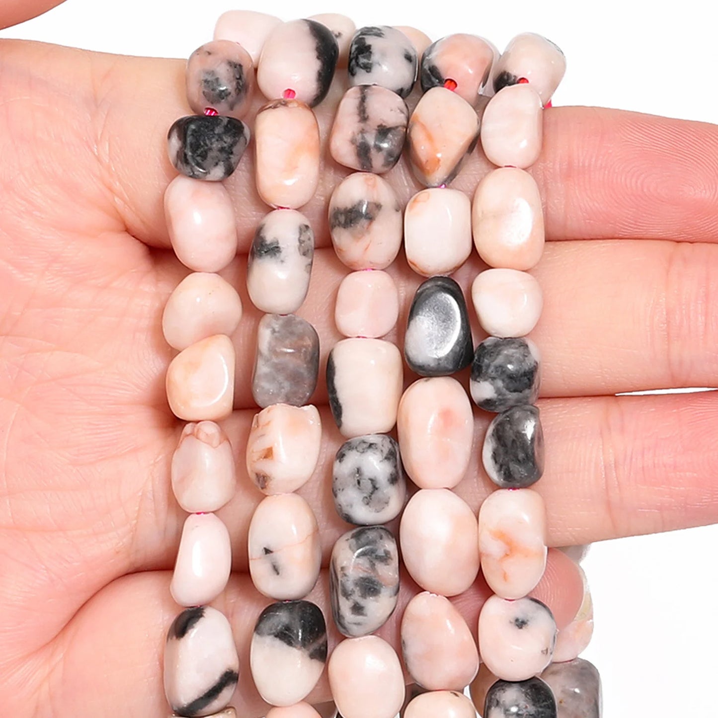 Red Jasper Indian Agate Rose Quartz Beads For Jewelry Making