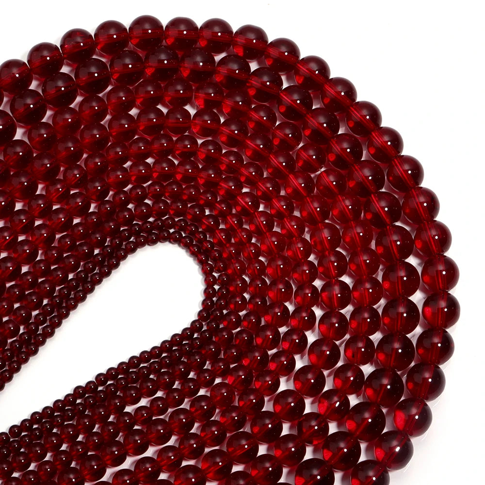 Glass Round Spacer Beads For Jewelry Making Charms And Accessories