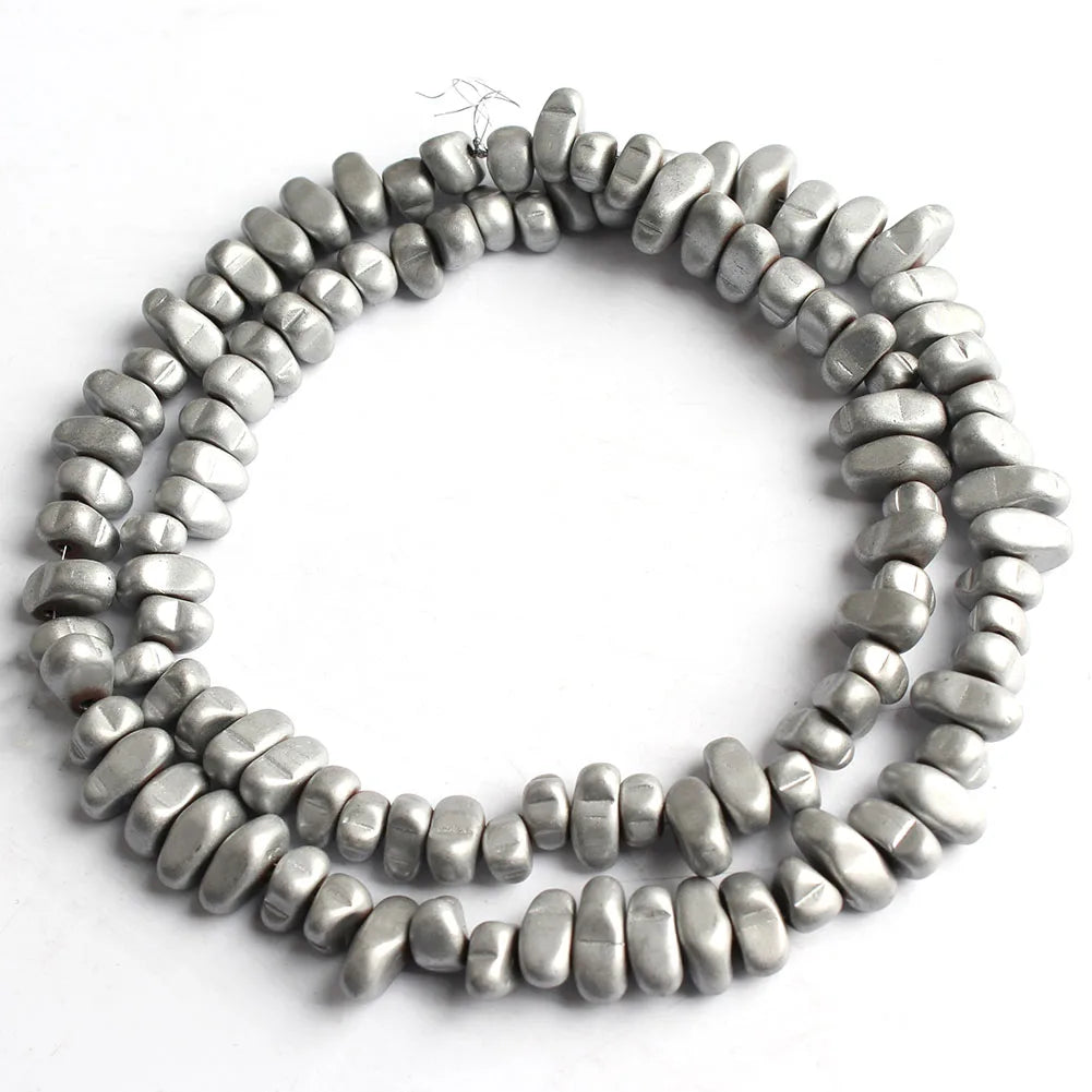 TANANTA Gold Plated Hematite Loose Spacer Beads for Jewelry Making