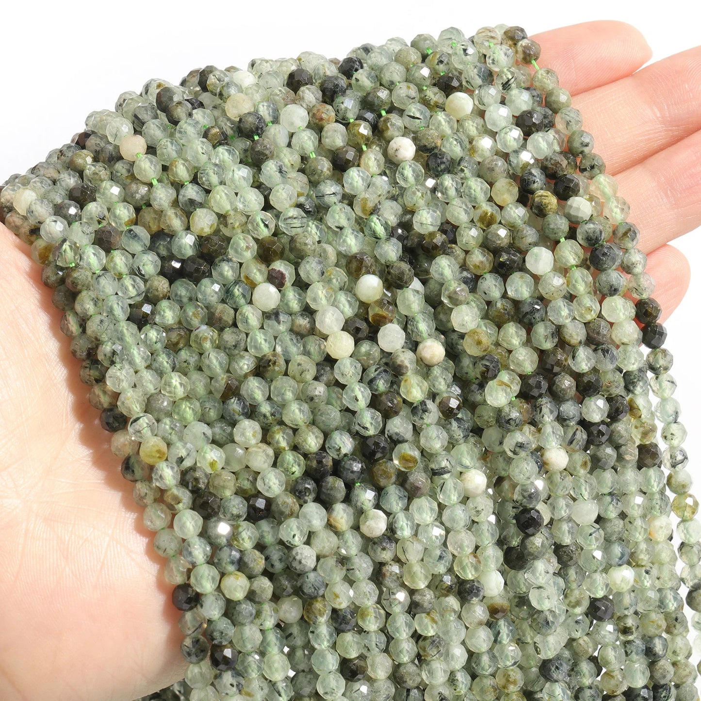 Faceted Natural Stone Beads Amazonite Aquamarine Opal Labradorite for Jewelry