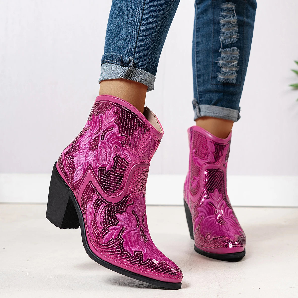 women's western style boots