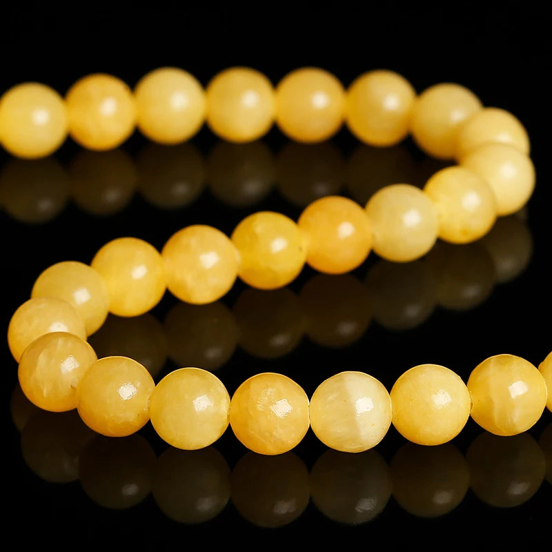 Natural Jade Round Spacer Beads For Jewelry Making Necklace