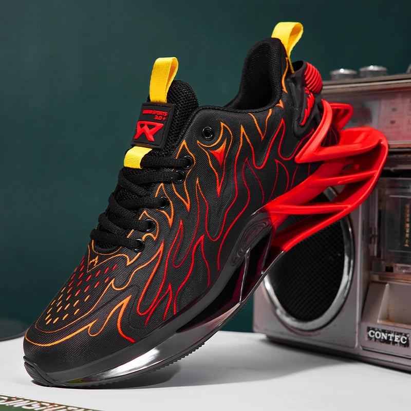 Men Casual Breathable Sneakers Lace Up Running Shoes