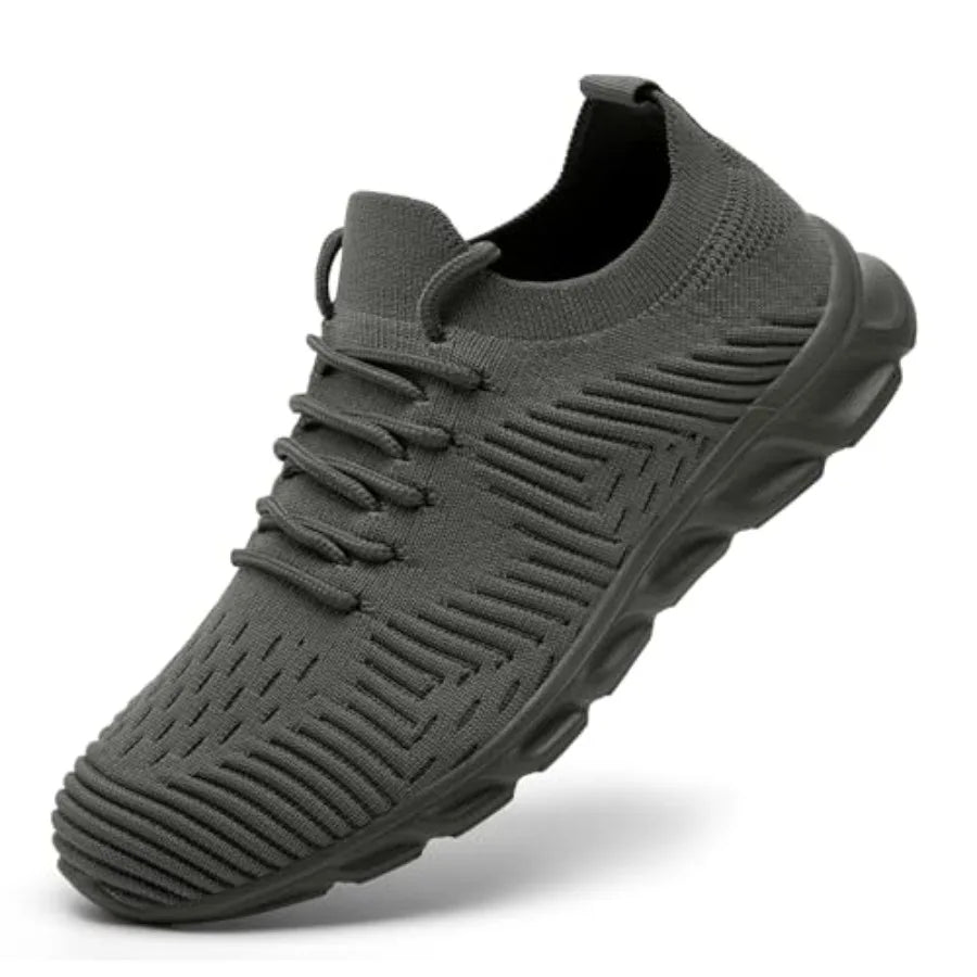 Men's Running Shoes Non Slip Lightweight Breathable Mesh Athletic Sneaker