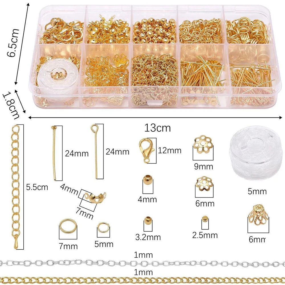 DIY Jewelry Starter Kit Beads Findings Earrings Necklaces