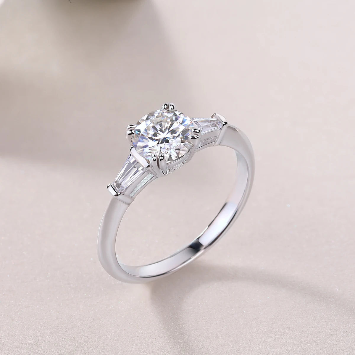 Diamond Moissanite Ring Set