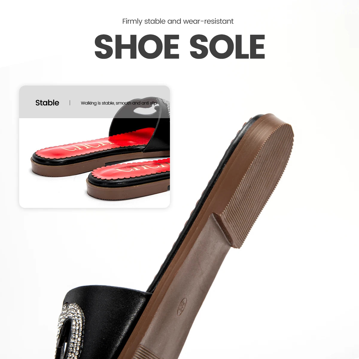 Women Slippers Full Diamond Design