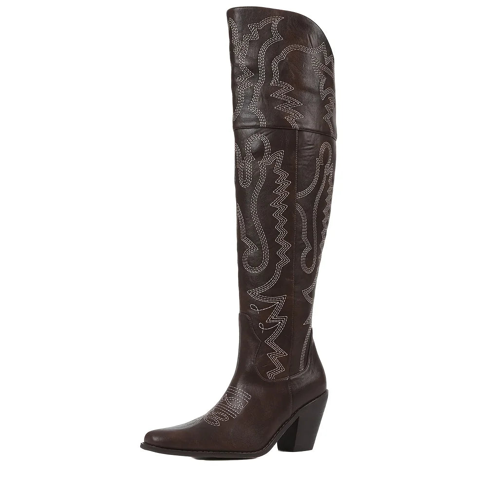 Western Boots For Women Embroidered