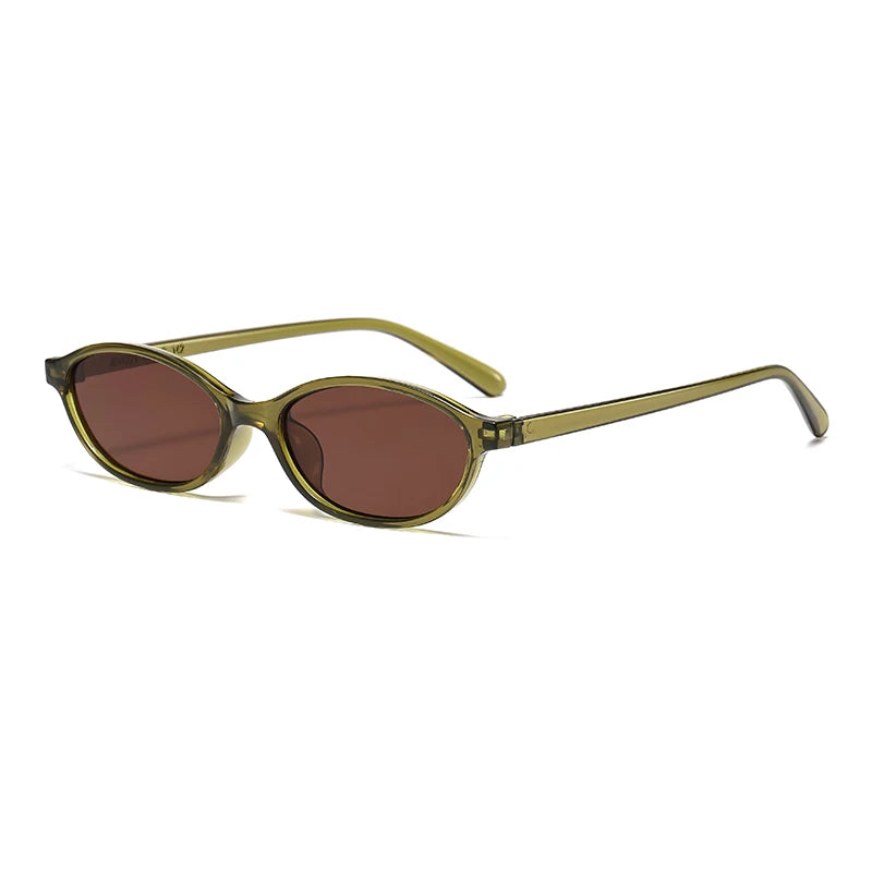 Oval Frame Sunglasses Women Trendy Small Frame