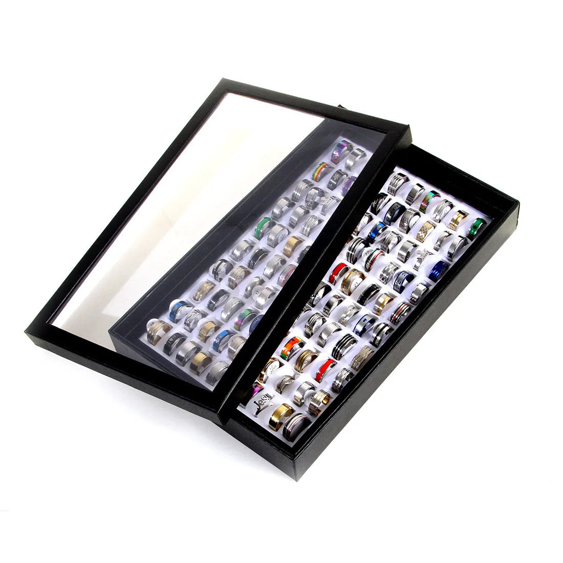 Stainless Steel Love Stripe Rings Fashion Jewelry Gift