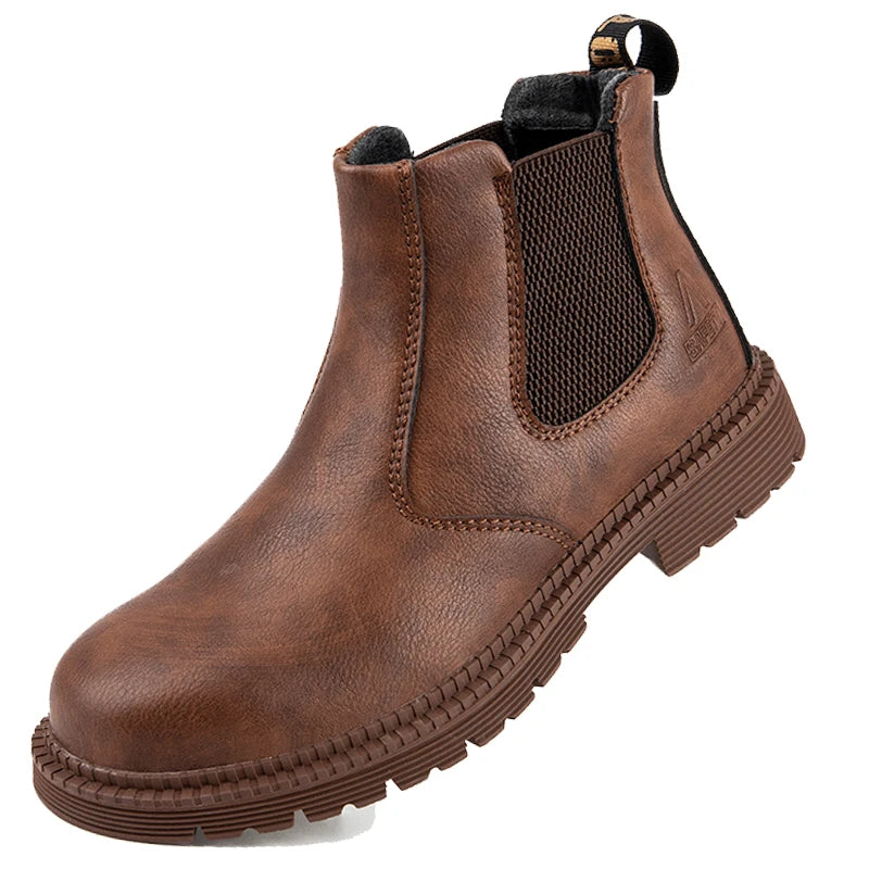 Safety Boots Men Indestructible Steel Toe Work Shoes