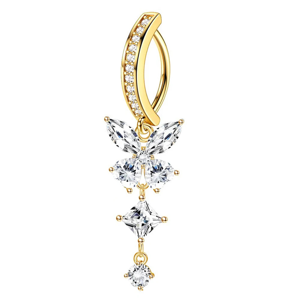 Belly Ring Piercing Zircon