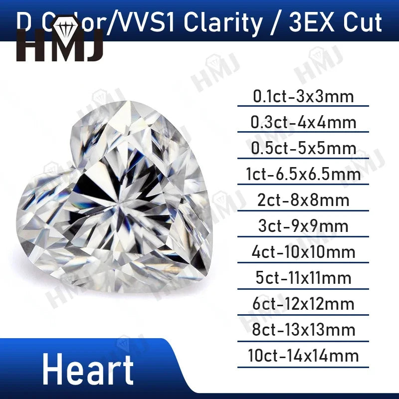 Moissanite Diamond Loose Stone Round Brilliant