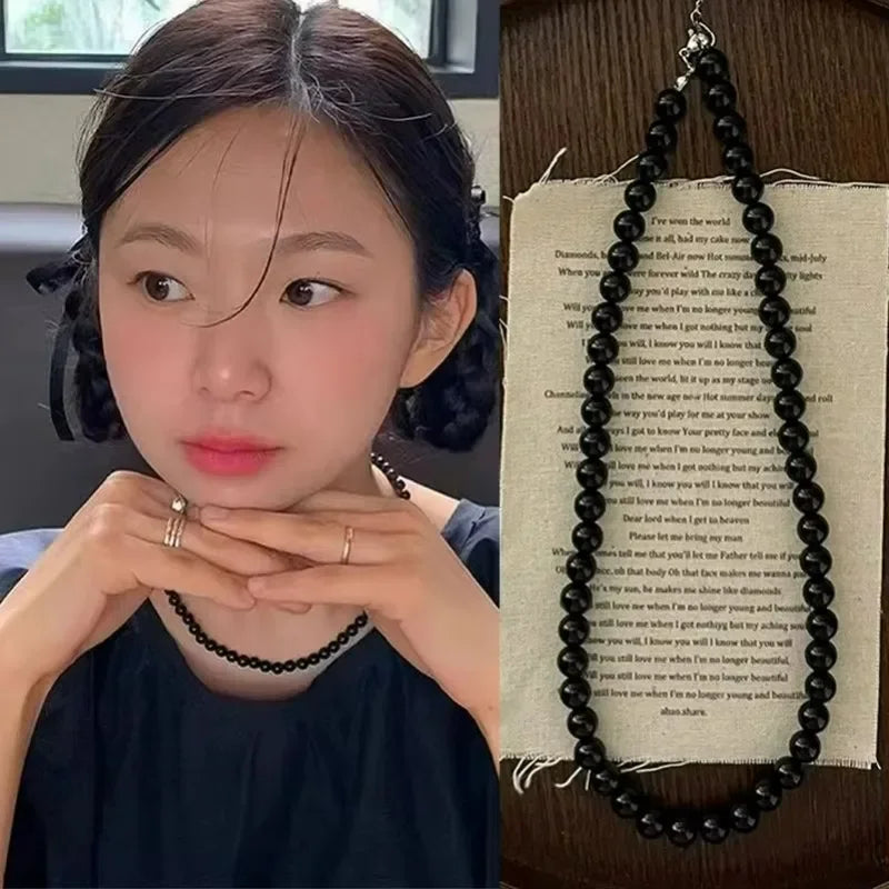 Round Bead Acrylic Choker