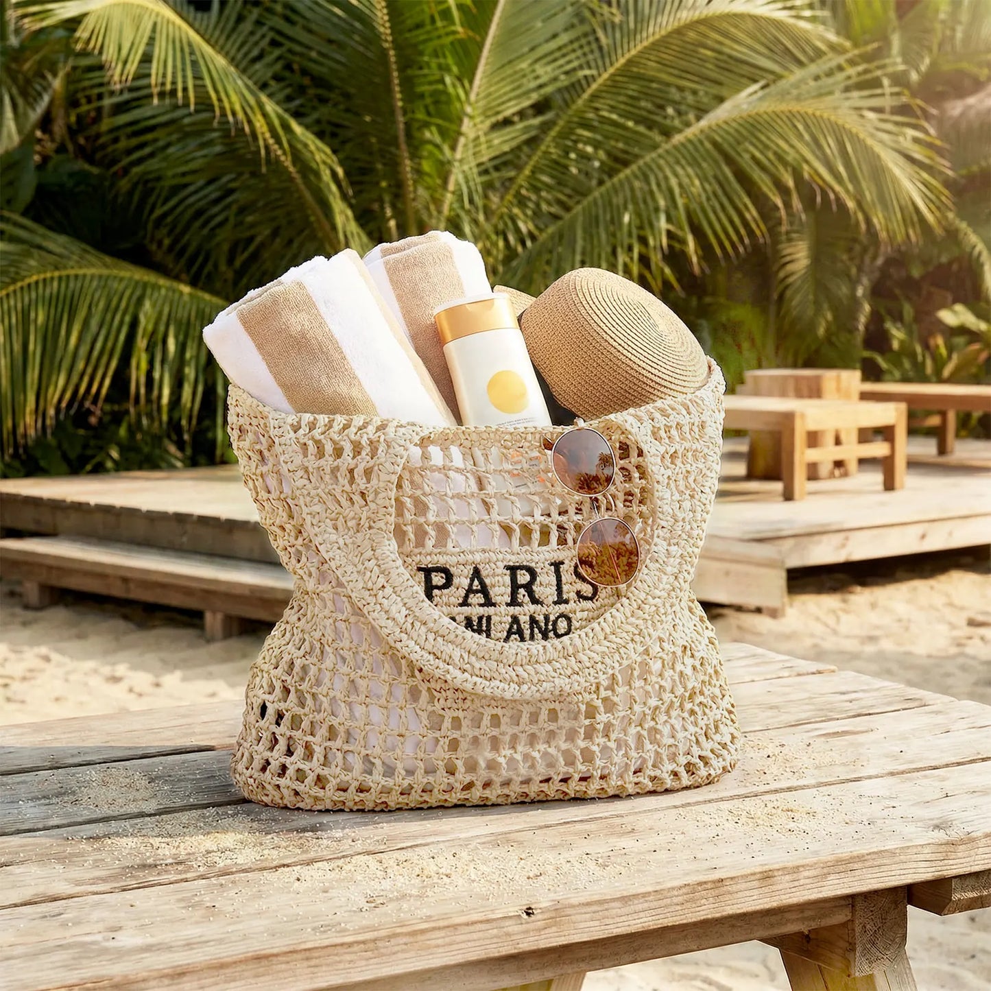 Tote Straw Handmade