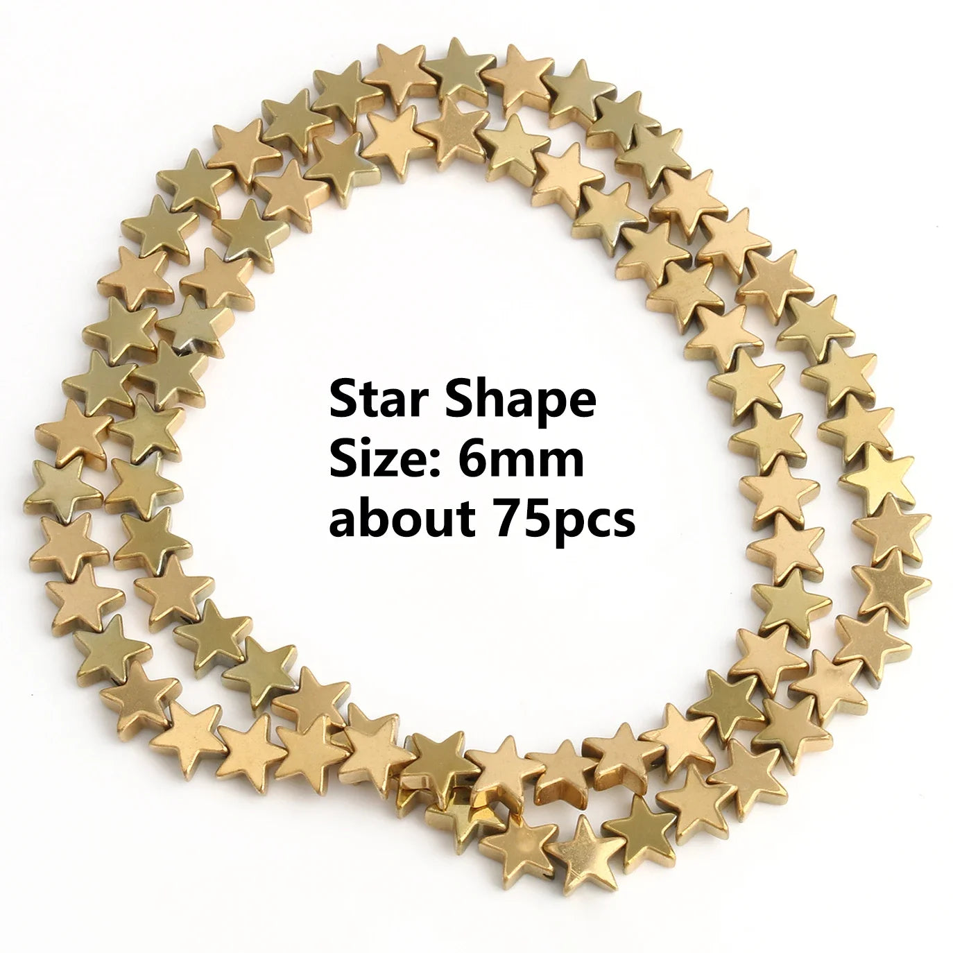 GMB724 Real Gold Plated Hematite Beads Irregular Heart Cube Rondelle