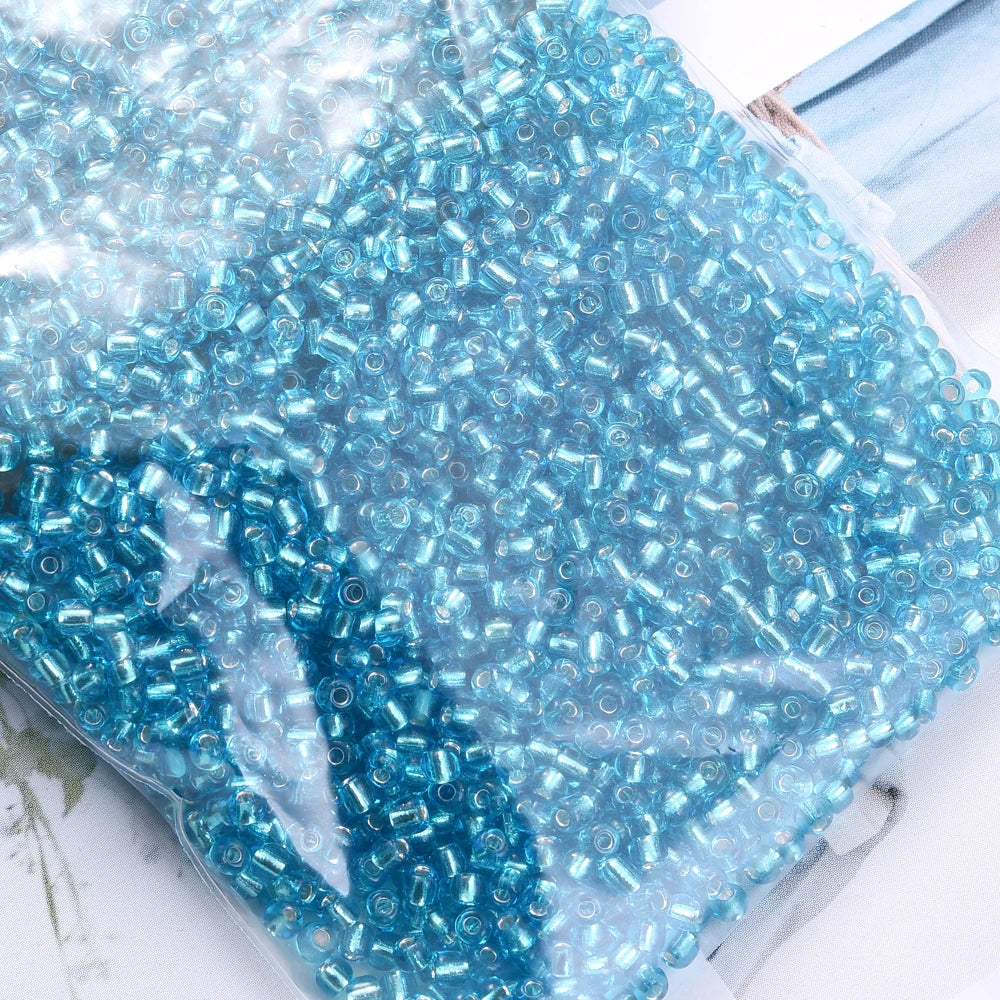Glass Seed Beads Transparent Spacing Beads For Jewelry Making