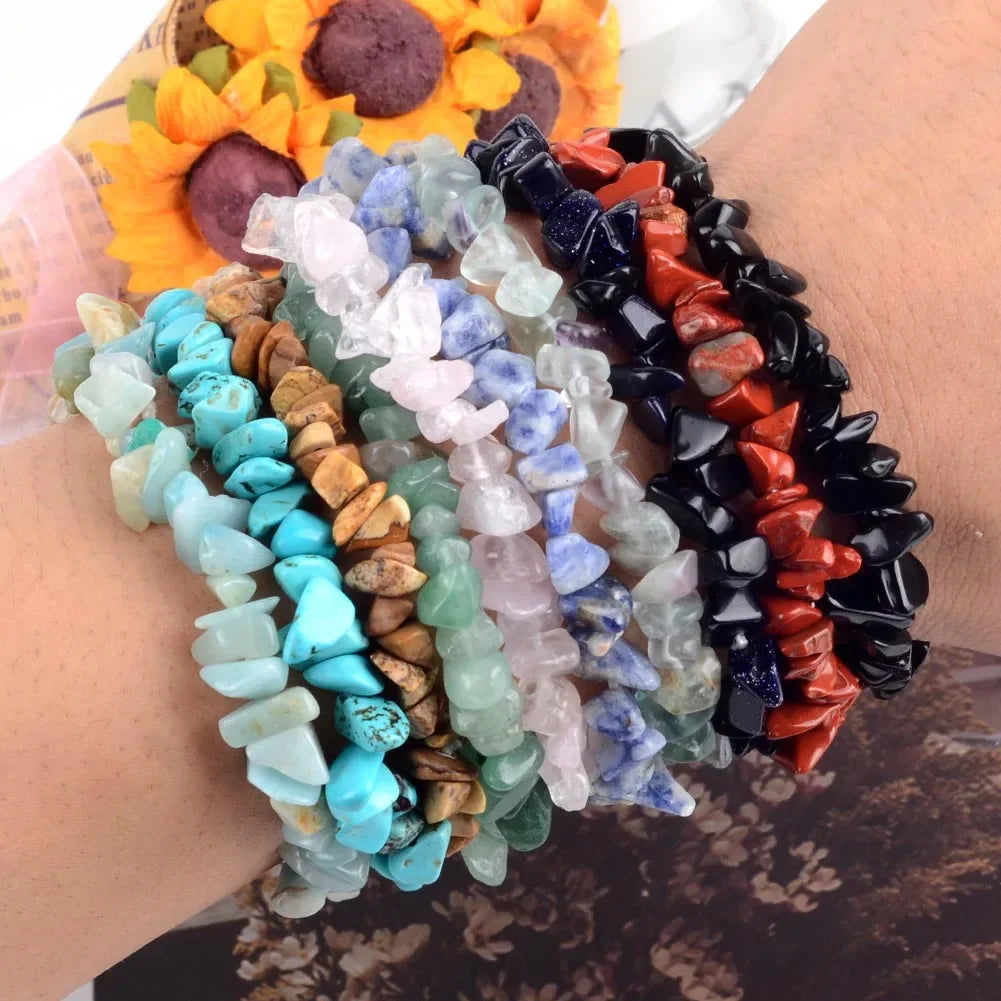 Natural Stone Chips Beads Irregular Gravel For Jewelry Making