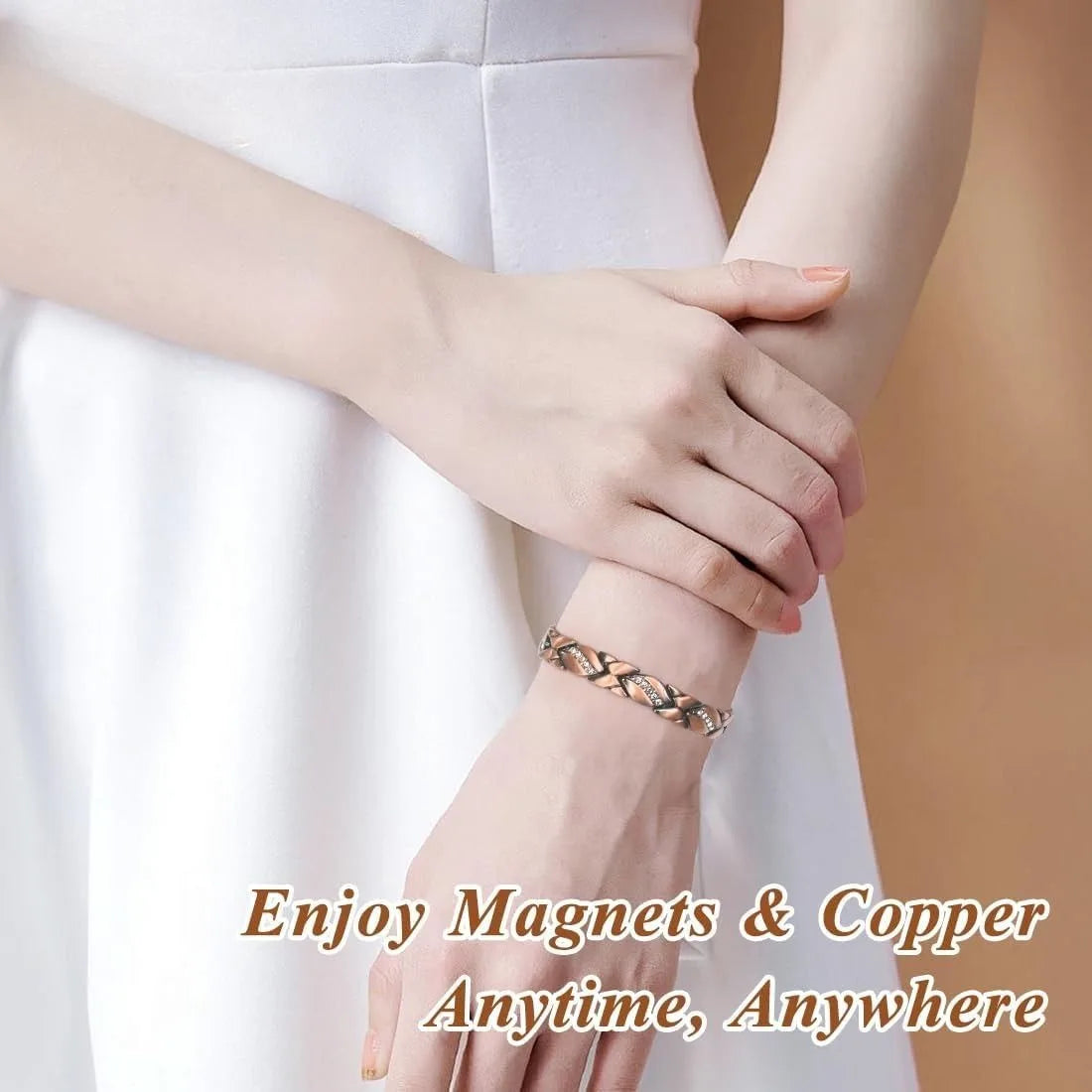 Copper Magnetic Crystal Bracelets Pure Cooper
