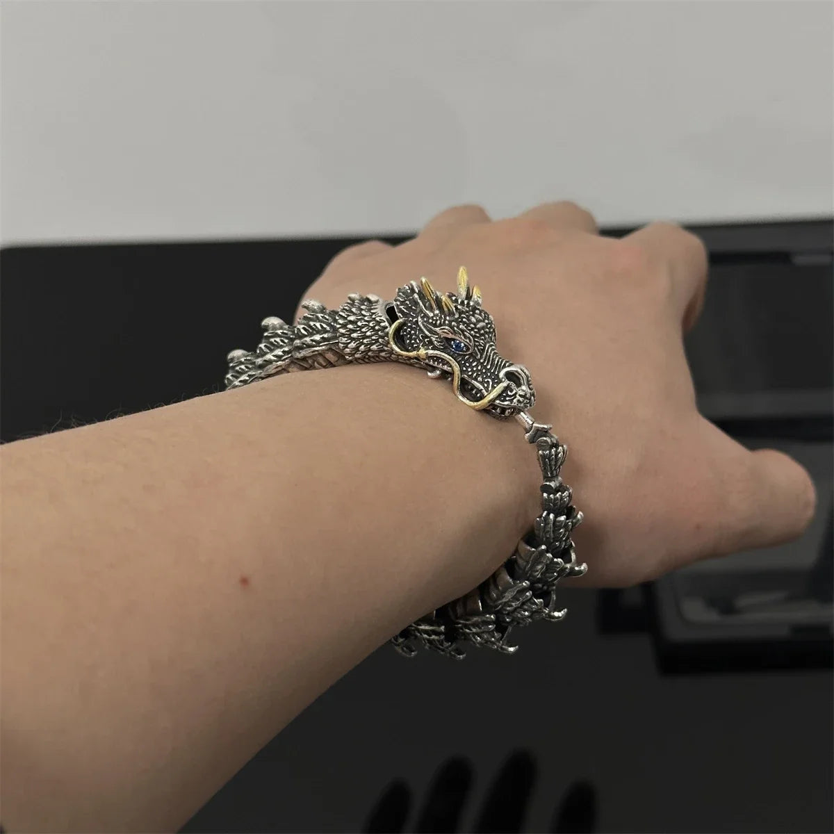 Dragon Bone Bracelet Copper Metal Fashion Accessory
