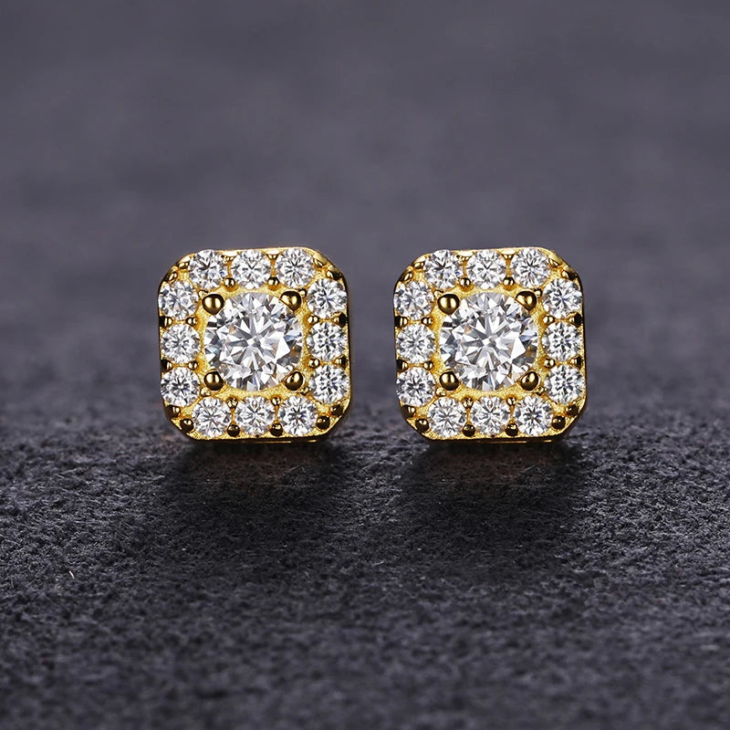 Earrings 925 Sterling Silver Moissanite